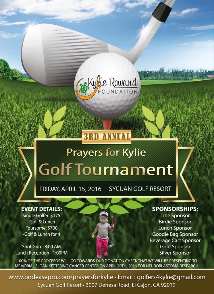 #kylierowandfoundation #prayersforkylie #golftournament