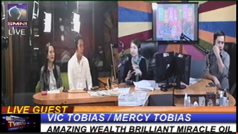 DZAR1026's tweet photo. #LiveGuests: Mr. Vic Tobias &amp; Mrs. Mercy Tobias - Owner/President of Amazing Wealth Brilliant Miracle Oil 
#Healthy https://t.co/GdA1zGy2Xr