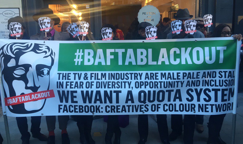 COCNUK's tweet photo. #BAFTABLACKOUT thank u to all there! #OscarsSoWhite @ShereenBoucher @screennation @BBCNewsbeat @1459ldn @idriselba https://t.co/uWNMSQN42I