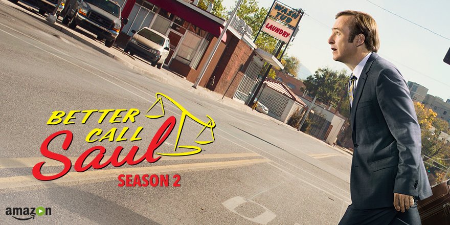 PrimeVideo's tweet photo. Slippin' Jimmy is back. Catch the @BetterCallSaul Season 2 premiere on #AmazonVideo: https://t.co/m57iQ94cqF https://t.co/cA1afWIVfK