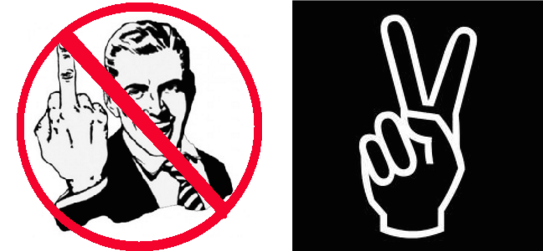 HisOrganicSound's tweet photo. Instead of one finger, give me two.
You're not better, we are equal.
#peace https://t.co/e0LJu0YhjZ
