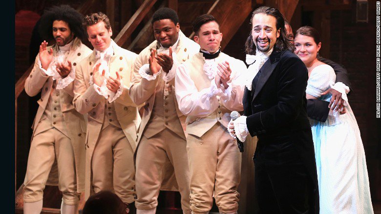 cnni's tweet photo. .@HamiltonMusical takes the #GRAMMYs stage. It's been called a groundbreaking Broadway show: https://t.co/b4j2mz97kY https://t.co/I6vhe67XCA