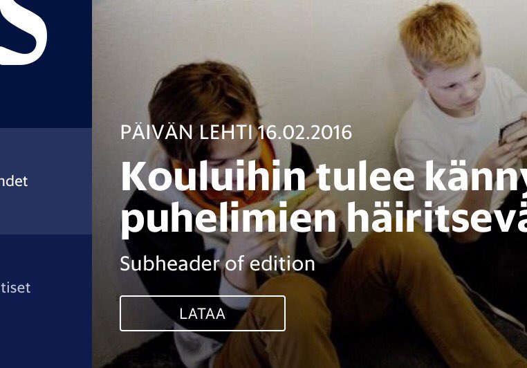 markkuleinio's tweet photo. @HSfiDev Huomenta, aamun lehden bugit iPadillä: https://t.co/u2GPjcBN1x
