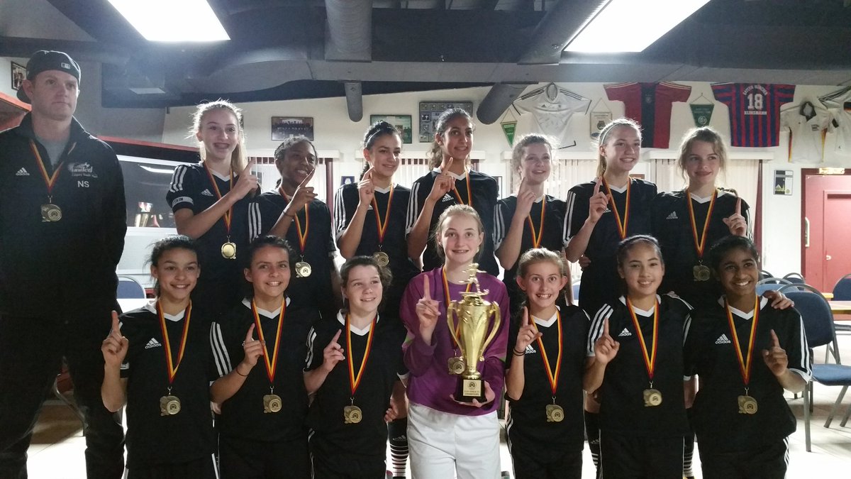 luu_don's tweet photo. SWU Arsenal Premiers '02 wins gold at Victoria Edmonton 7v7 non-boarded soccer tournament! Congrats girls! https://t.co/1sJhaO9Z5L