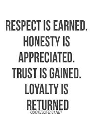 metaforahong83's tweet photo. "RESPECT IS EARNED.HONESTY IS APPRECIATED.LOYALTY IS RETURNED" https://t.co/alqdZUACXv