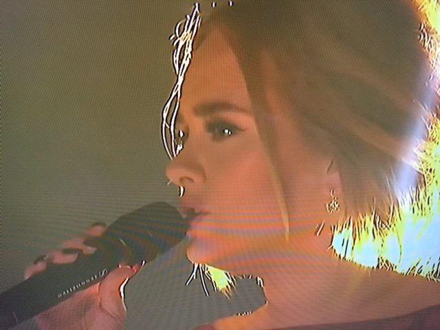 GuveraPH's tweet photo. #Adele performs "All I Ask" at the #Grammys, a track written for her by #BrunoMars. #GRAMMYS2016 https://t.co/dmO9m1yeHK