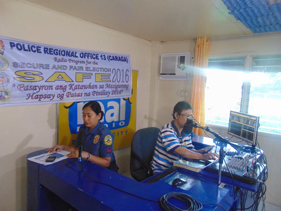 adnppopcrsec's tweet photo. PI OMETER, Deputy,ADN PPOPCR/PIO&amp;SPO1 Migullas,PIO PNCO hosted D PRO13 Rad Prog for SAFE2016 @ RealRadio this mrning https://t.co/b8COwElcQL