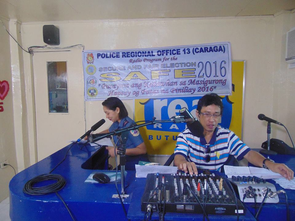 adnppopcrsec's tweet photo. PI OMETER, Deputy,ADN PPOPCR/PIO&amp;SPO1 Migullas,PIO PNCO hosted D PRO13 Rad Prog for SAFE2016 @ RealRadio this mrning https://t.co/b8COwElcQL