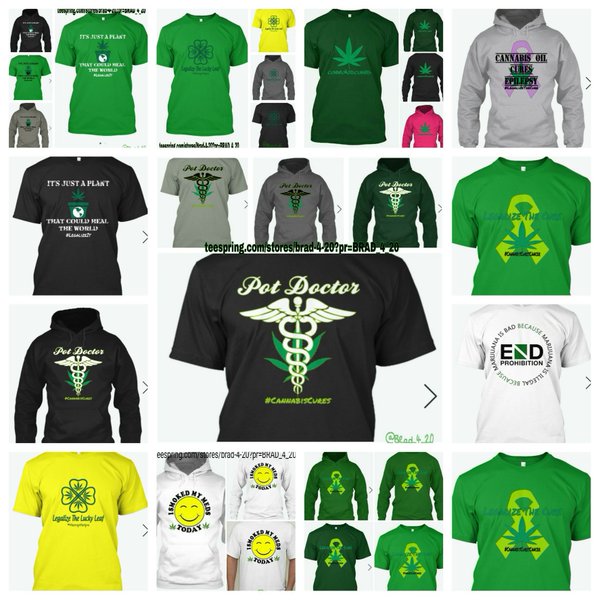 spanx08's tweet image. 11 Pro-#Cannabis designs now available in TeeSpring Store!
Use the link to get $4.20 off!
teespring.com/stores/brad-4-… …