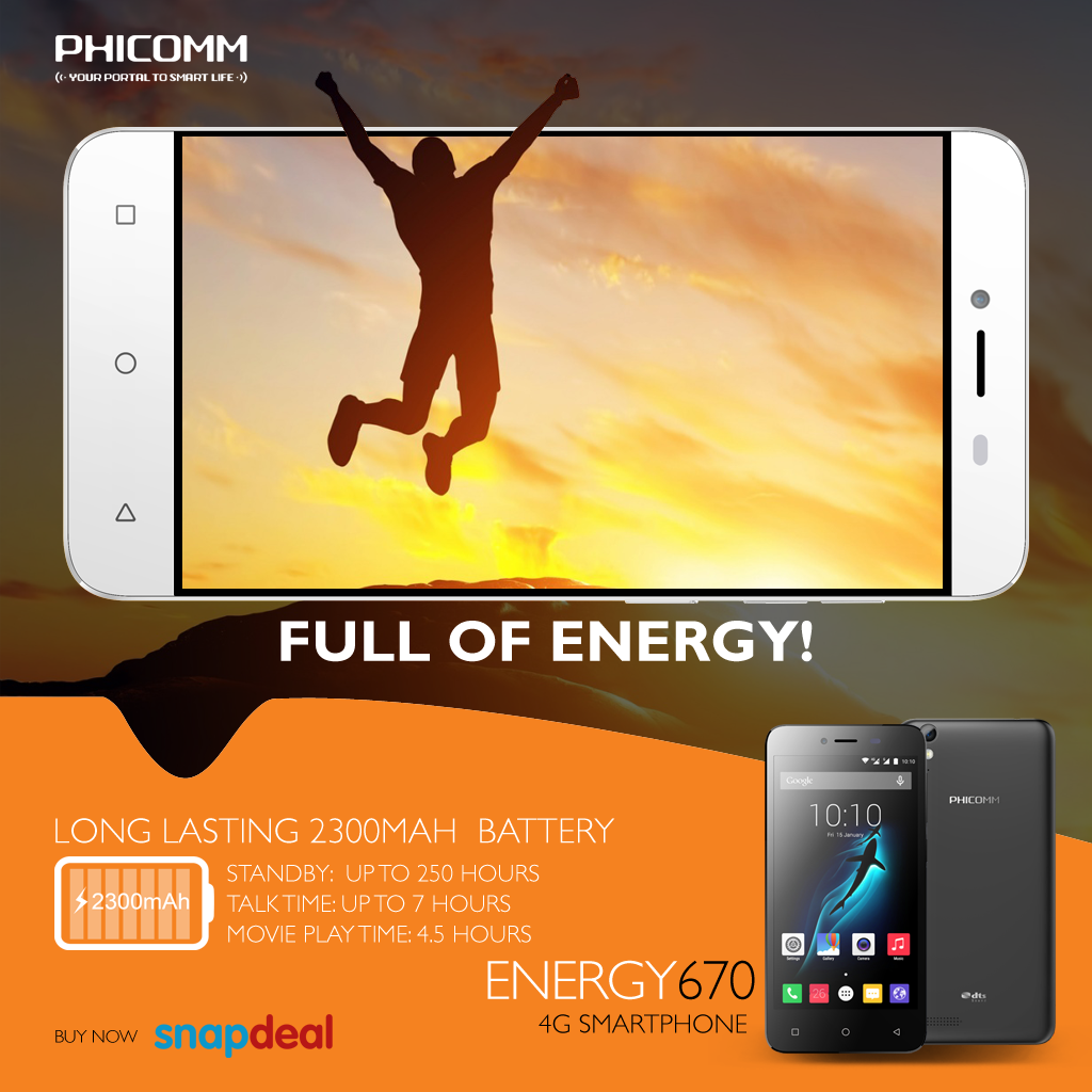 PHICOMMIndia's tweet photo. Hurry up and get your Phicomm Energy 670 now.
Available on Snapdeal only. https://t.co/Dz0G7pTYUt