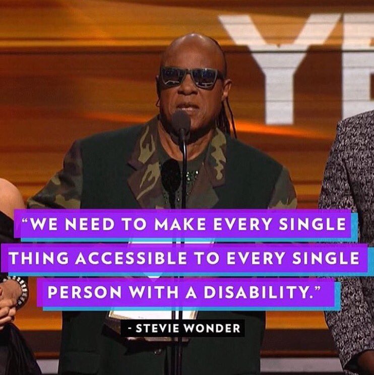 Preach, Stevie! #GRAMMYs #disabilityawareness #♿️