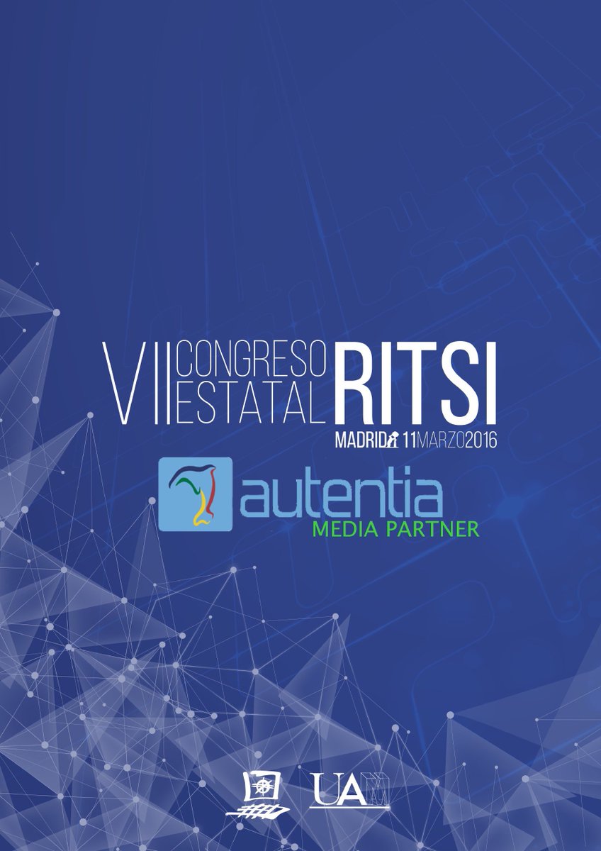ritsi's tweet photo. .@autentia participará en el VII #CongresoRITSI como MEDIA PARTNER https://t.co/4fZTQ2d9Hm https://t.co/jBH6XxcTLZ
