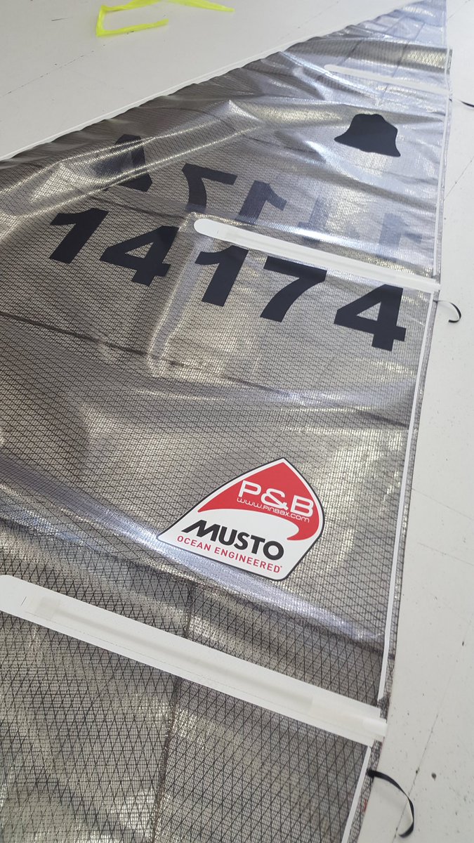 LozarusC's tweet photo. After a long winters training...we're ready. Sails finished, boat fettled. Bring it on! @pinbax  @MUSTOclothing https://t.co/nT18K2oGGo