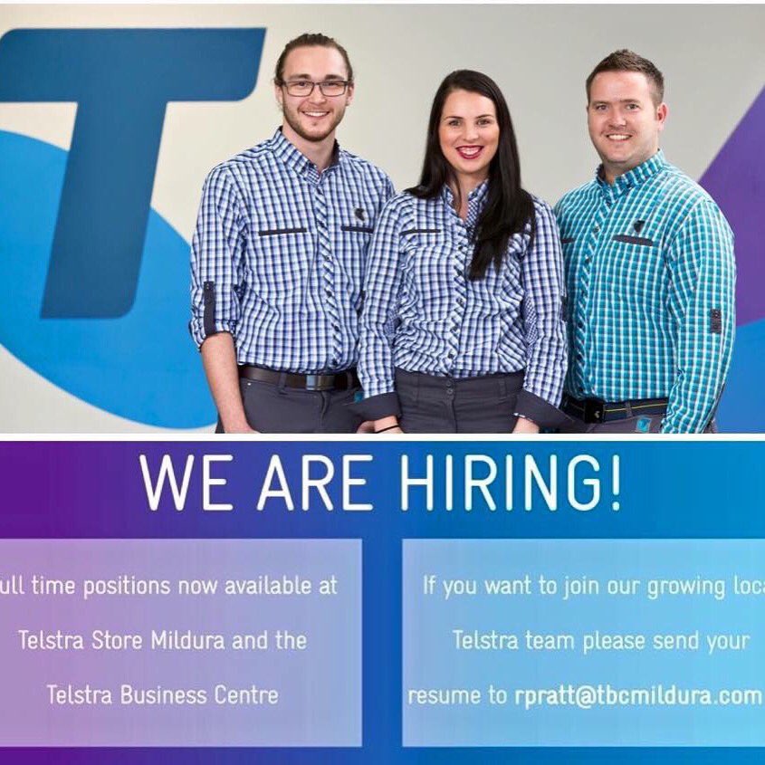 We are hiring! #TelstraMildura