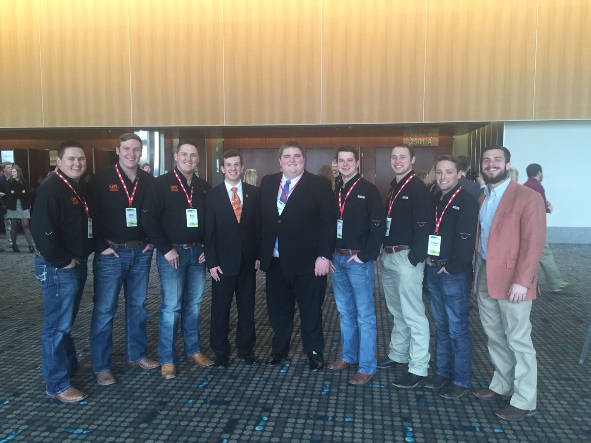 agr_okst's tweet photo. Our brothers had a tremendous weekend representing @okfarmbureau in Kansas City. #ShowMeYFR https://t.co/IDySHPAXhu