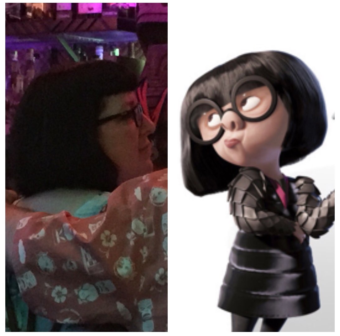 bigjohnNEP's tweet photo. That little lady from The Incredibles was sitting by us at dinner tonight! #pdx #PixarLife https://t.co/ZeqlXUpatB