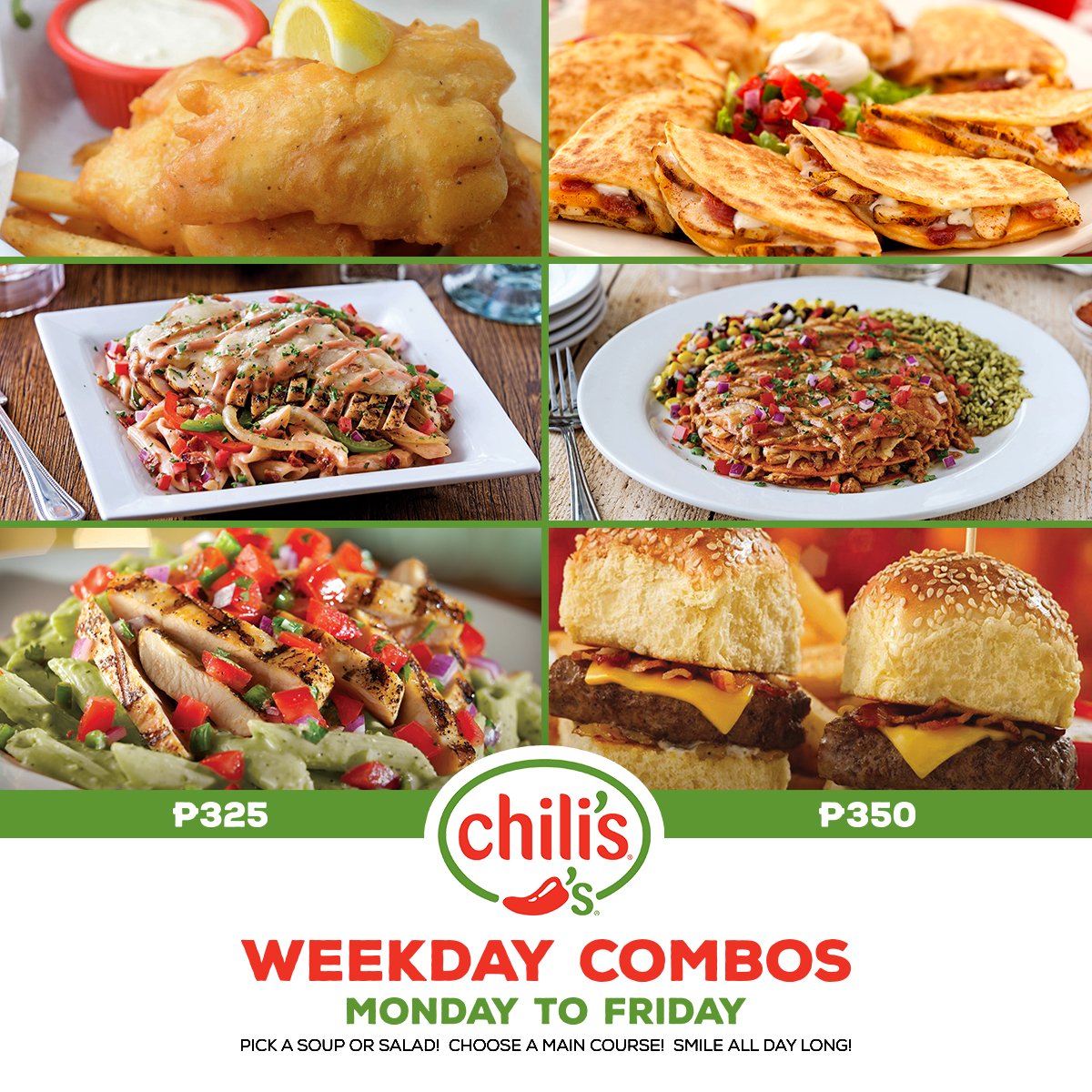 looloo's tweet photo. Hooray for weekdays! Find the nearest @Chilis_PH branch here: https://t.co/VFdoQqYvpR #loolooapp #chilisPH https://t.co/g0a6aPLO59