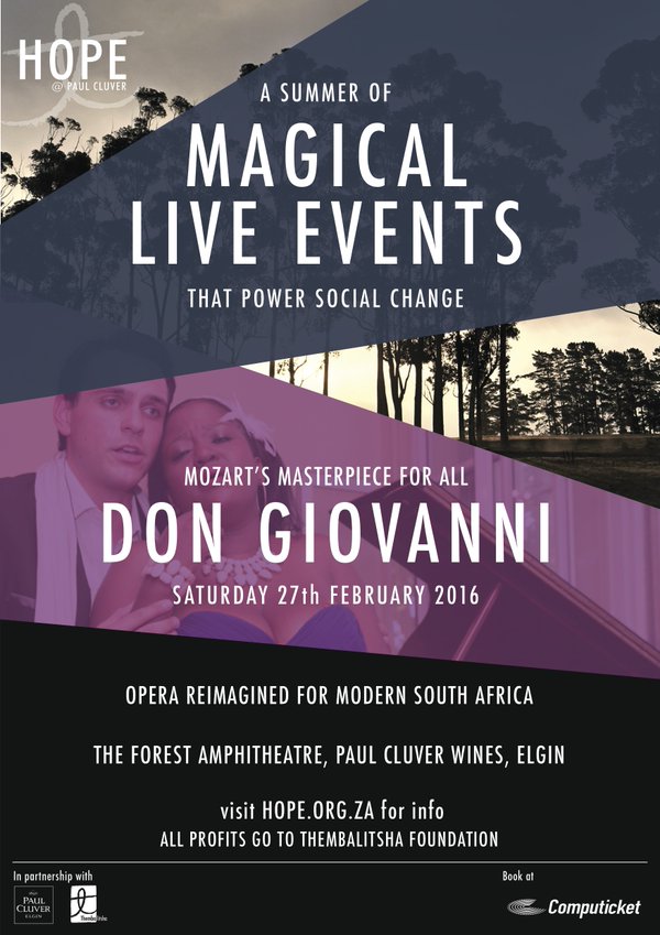 Enjoy Mozart's magical Don Giovanni at the @PaulCluver Amphitheatre on 27th Feb! Tickets - bit.ly/1TkDjm8