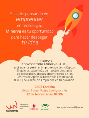aemprende's tweet photo. Asiste a las presentaciones de @ProgramaMinerva en #Cádiz, #Córdoba, #Almería y #Málaga https://t.co/11wKgS7rB7 https://t.co/nw2feCRskK