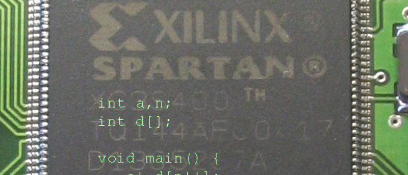 hackaday's tweet photo. Use #Vivado C compilation tools to generate code for older #FPGAs: https://t.co/aHGJhhSADp https://t.co/aKEzCGqJE7