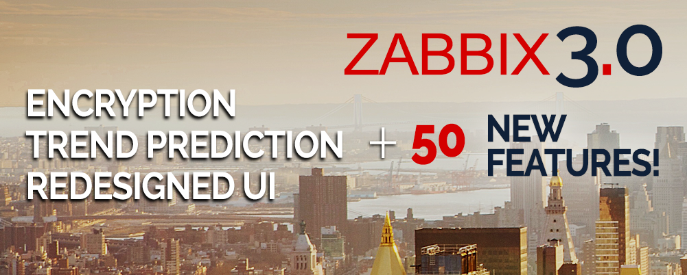 zabbix_jp's tweet photo. 通信の暗号化と予測検知機能など100以上の改善を行った新バージョンZabbix 3.0をリリースしました！
https://t.co/dvNydMsKeB https://t.co/Chp3fdBTjm