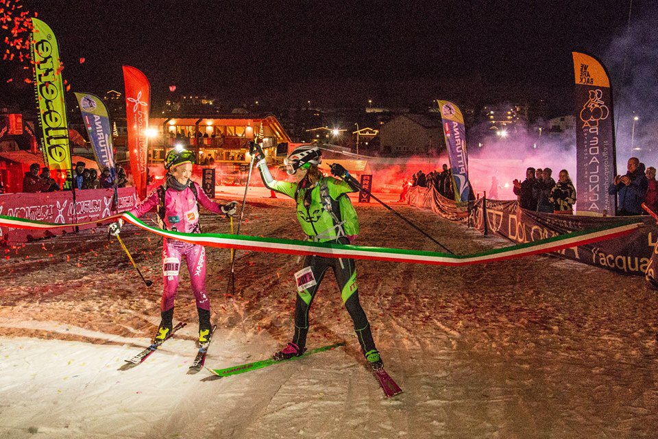 SCARPAspa's tweet photo. Congrats to Katia Tomatis and Manfred Reichegger for winning the @Pitturina 2016
#scarpaskimo @skialper #scarpaspa https://t.co/6dfNKjm67s