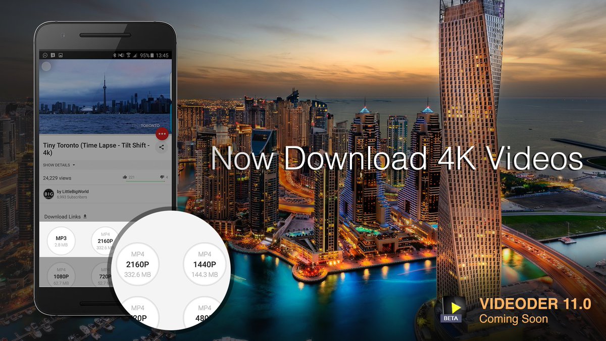 videoderandroid's tweet image. One of the amazing feature in #Videoder 11.0 - 4k is up guys #youtube #video #music #android