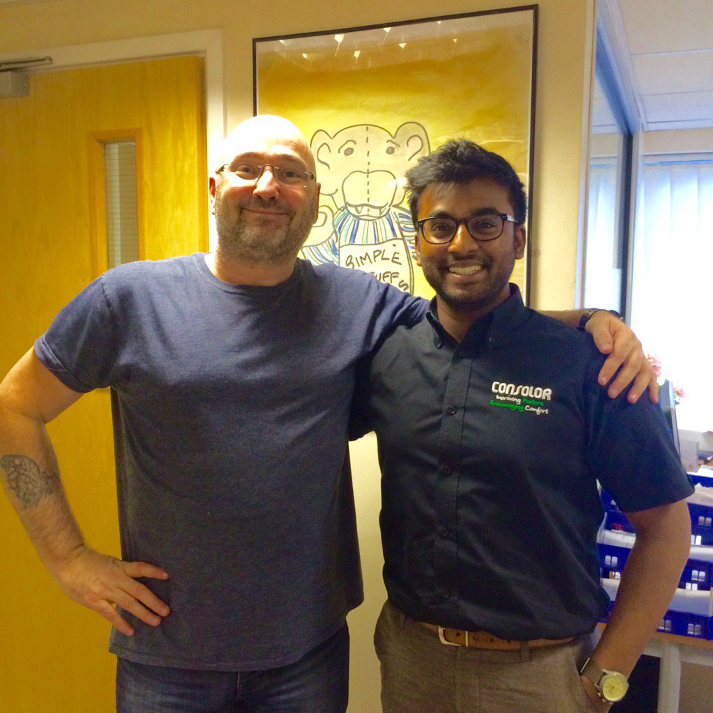 ConsolorLtd's tweet photo. Great to catch up with @RussSimpleStuff and @Shallum92 @SimpleStuffWrks. https://t.co/mtsY9kvppS
