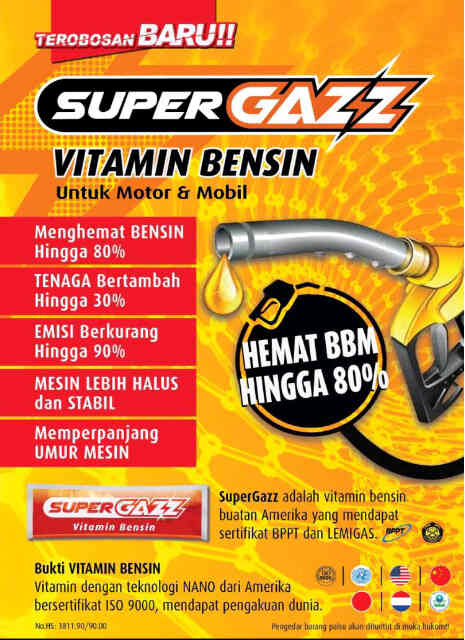 SuperGazz_BDG's tweet photo. SUPERGAZZ telah mendapat penghargaan di berbagai negara. Juga BBPPI, BPPT, dan LEMIGAS. Ayo buktikan sendiri! https://t.co/gvnlyjkP5t