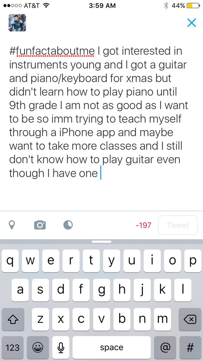 promptosilvered's tweet image. #funfactaboutme instruments.