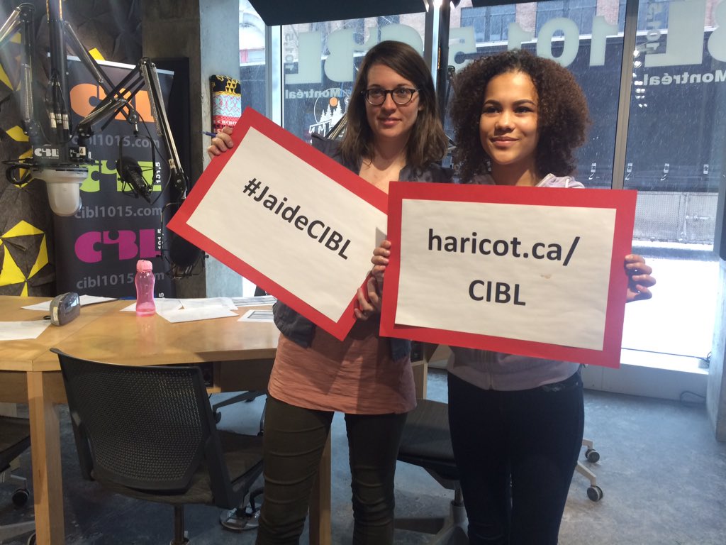 Avec Noor de L'Ancre des Jeunes en studio #JaideCIBL : haricot.ca/CIBL
