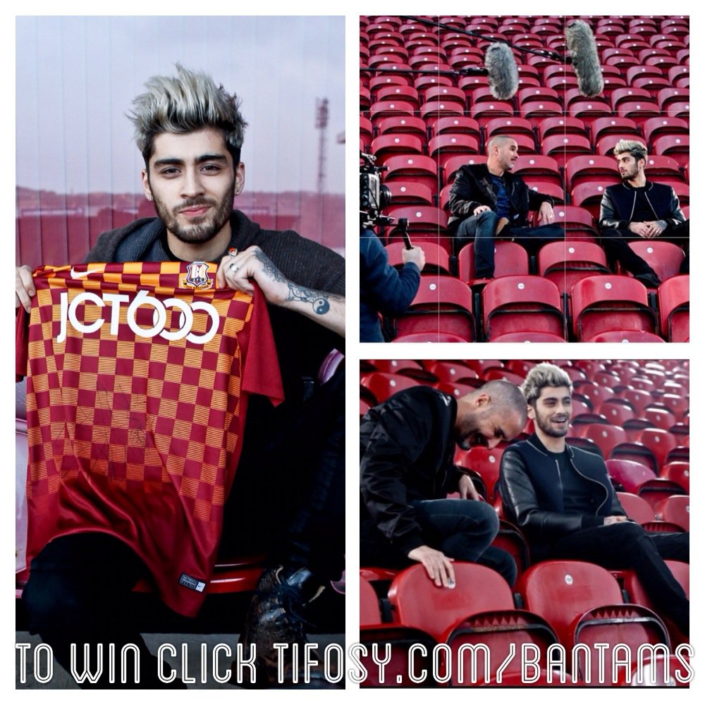 officialbantams's tweet photo. So, @zaynmalik that #bcafc shirt you signed, it must be very rare! Anyone want it? 
Win at https://t.co/NQn0sieIlL https://t.co/0GLGpgADGj