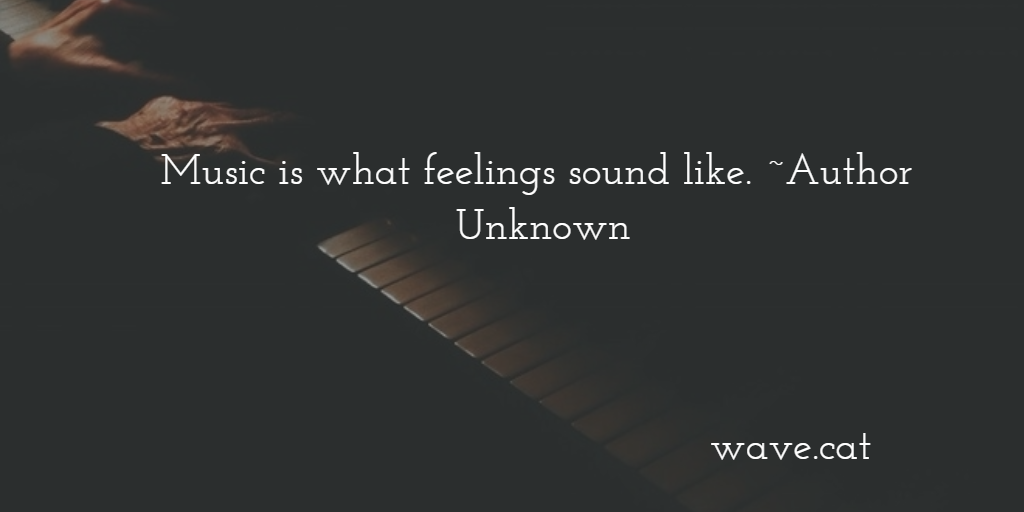 wavecatmusic's tweet photo. Music is what feelings sound like. ~Author Unknown https://t.co/PyEgfwDzPu