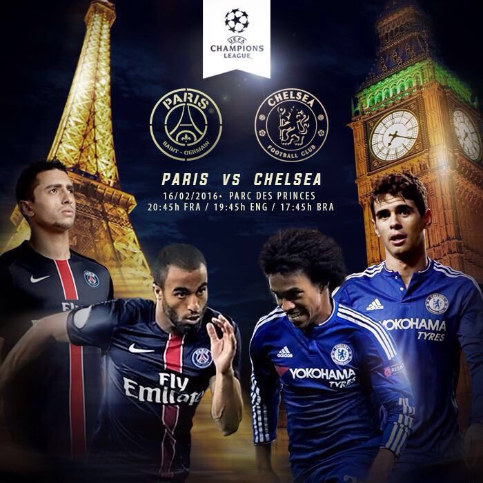 oscar8's tweet photo. Champions League day! Friends outside, but rivals on the field. Who wins? #AreYouReady #PSGChelsea #UCL https://t.co/pGga8Y6gSX