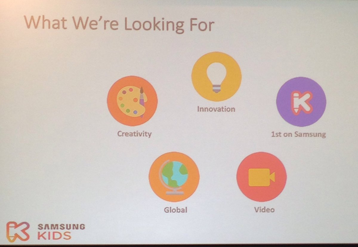 ZebraPartners's tweet photo. Opp for Kids app devs Samsung kids is looking for play and learn content. #digitalkids. @Fingerprintplay @samsung https://t.co/9fqzhducPG