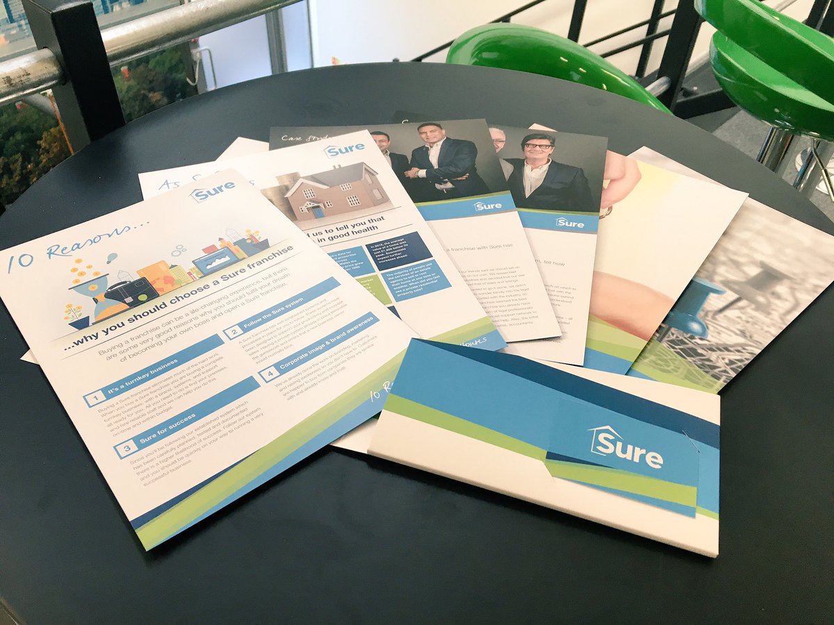 Some exciting print in the studio today! <a href="/SureLet/">Sure Property Group</a> packs coming together nicely #branding