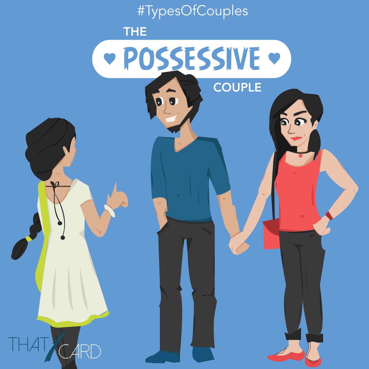 That1Card's tweet photo. Love can be possessive. They can't bear to share you with the rest of the world.
#That1Card #Love #TypesOfCouples https://t.co/7A2A2oTpXm