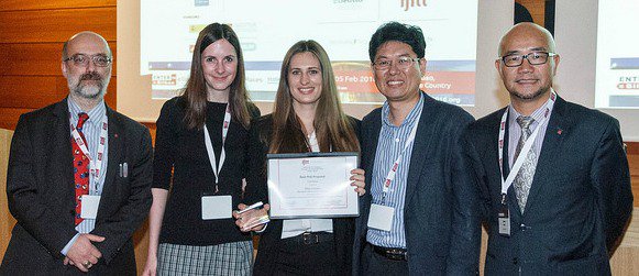 IFITTorg's tweet photo. @EECranmer wins IFITT Best PhD Proposal Award 2016 at #ENTER in #Bilbao! Congrats! https://t.co/ukUKyLDY3n https://t.co/S92EQBdqWH