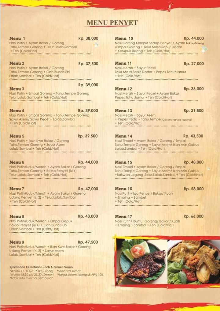SedapPenyet's tweet photo. Nikmati Promo Lunch Dinner kami yang pasti Murah Kenyang Enak😊 . Hanya di Sedap Penyet Boulevard https://t.co/mICMEYLs1z