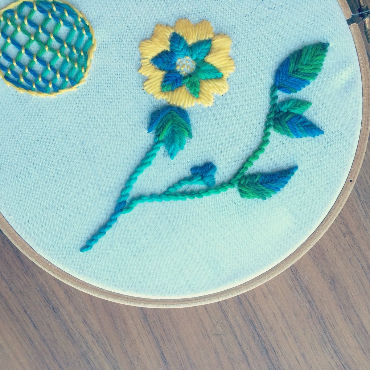 Front                                             #wip #embroidery #crewelembroidery #illustration