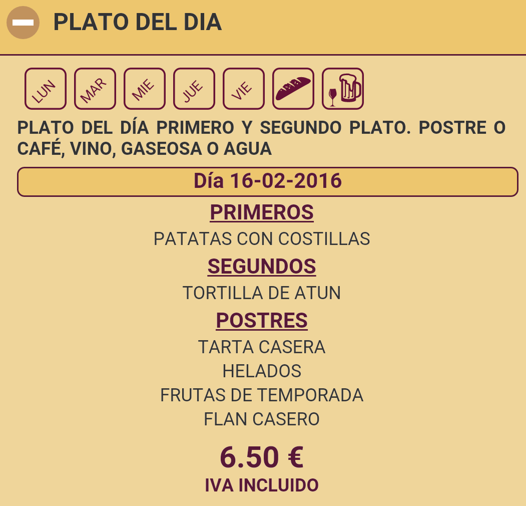barkako's tweet photo. Los menus para hoy... https://t.co/LqbrOm4pBd