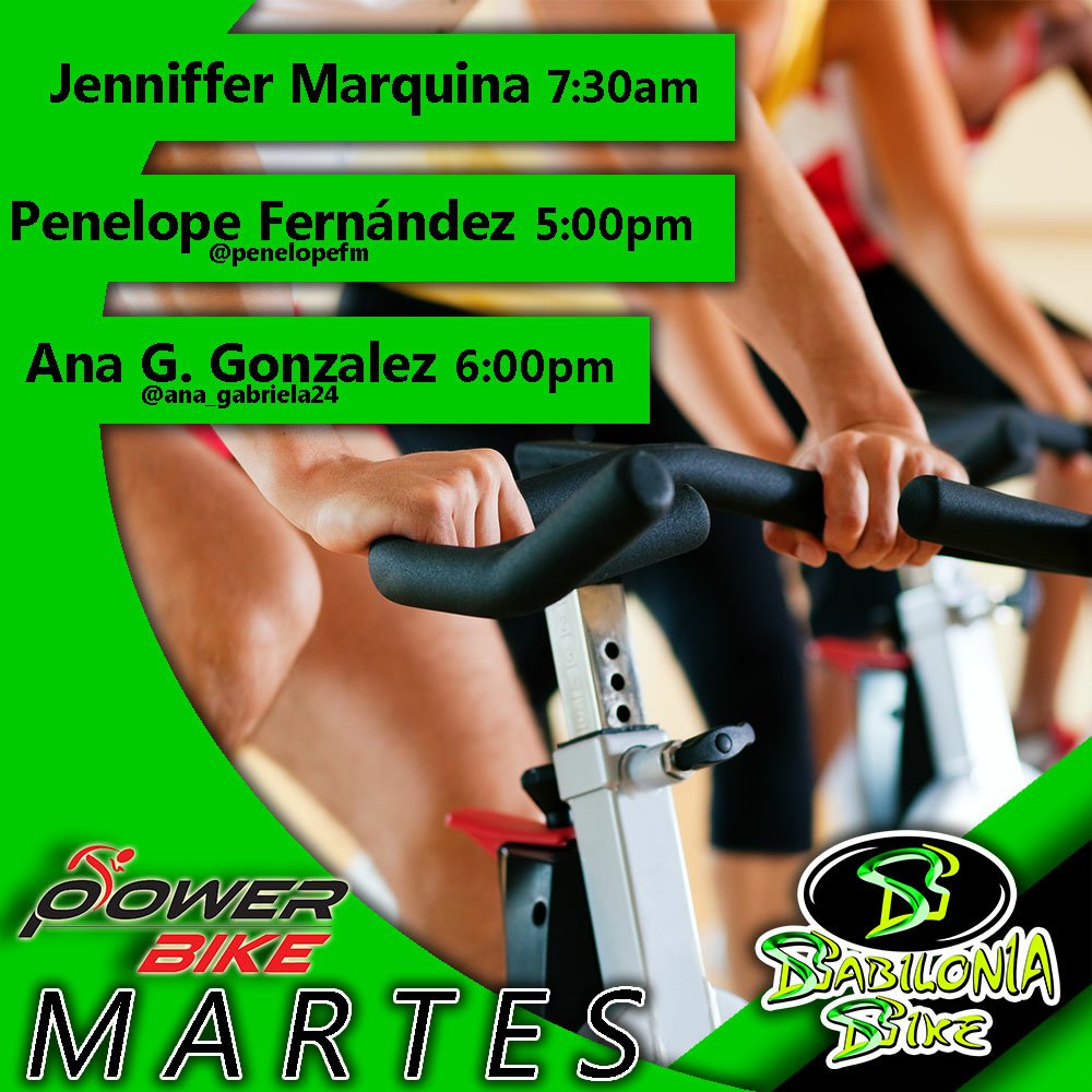 babiloniabike's tweet photo. Te esperamos en nuestro horario de la mañana a las 7:30am, y en la tarde 5pm y 6pm ¡ANIMATE! https://t.co/AU3avfFoLJ