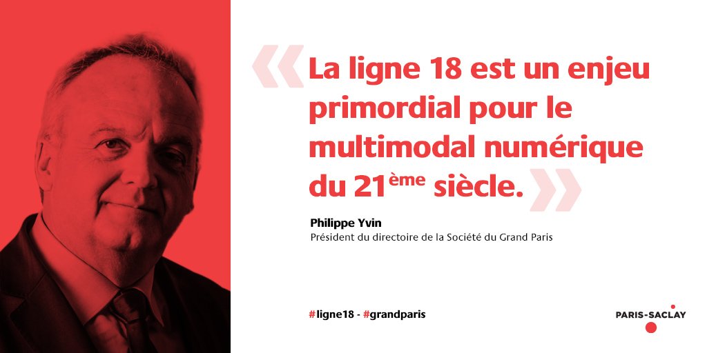 ParisSaclay's tweet photo. La #Ligne18, bien plus d’une ligne de métro pour le président du directoire de la Société du #GrandParis https://t.co/oUWR8aooM2