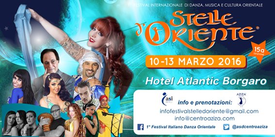 asdcentroaziza's tweet photo. Coming soon #festival #stelledoriente #bellydance #turin #aziza @AtlanticBorgaro 10-13 marzo 2016 #readytodance? https://t.co/xKReLhQila