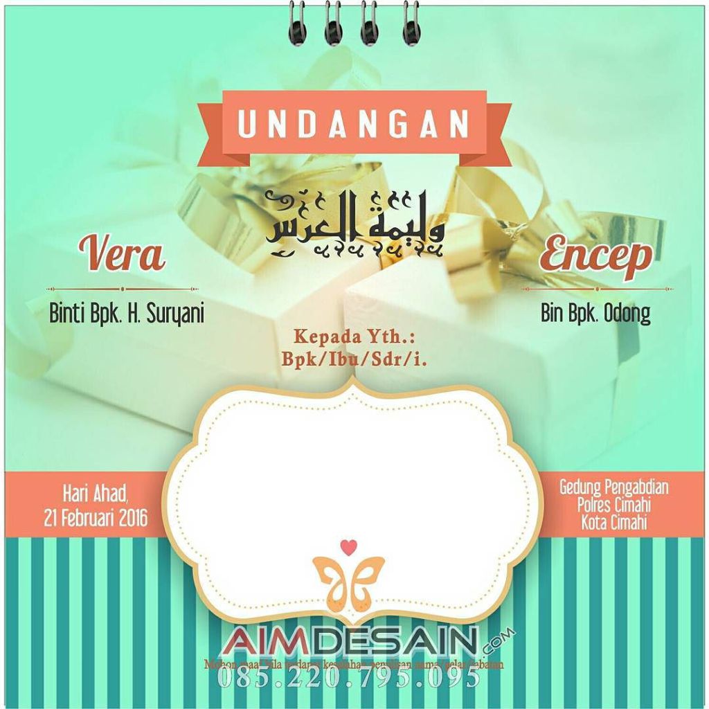 a_chalim's tweet photo. Alhamdulillah.. Bertambah lagi teman yang mempercayakan undangan hari bahagianya kepada… https://t.co/tOvSR4UoY0 https://t.co/I1ozalS5Bg