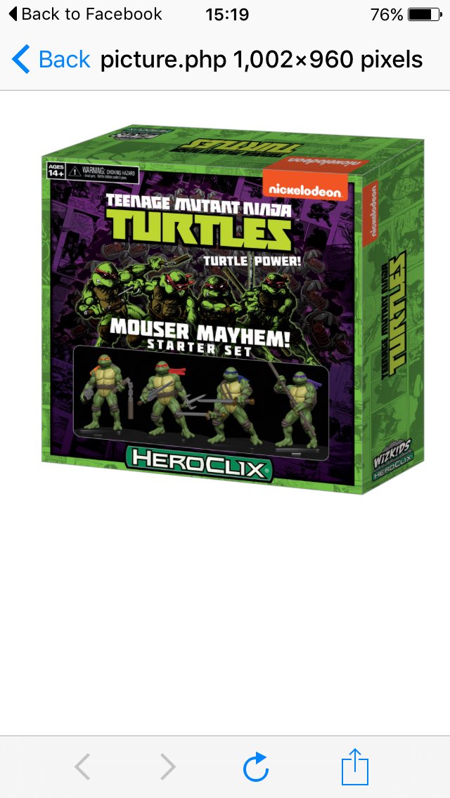 So excited #tmnt #wizkids #heroclix