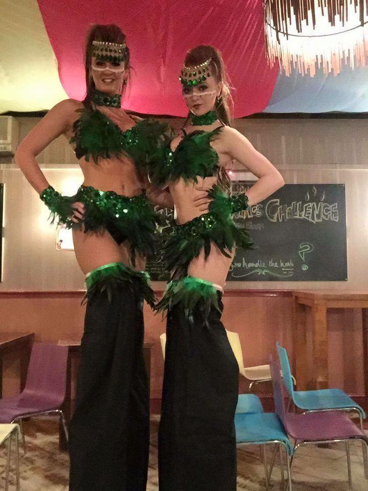 PasticheWorld's tweet photo. Our stilt walkers absolutely killed it Friday night! Thank you girls !! #stiltwalkers #pastiche #qualityacts https://t.co/bbw4U5jh5M