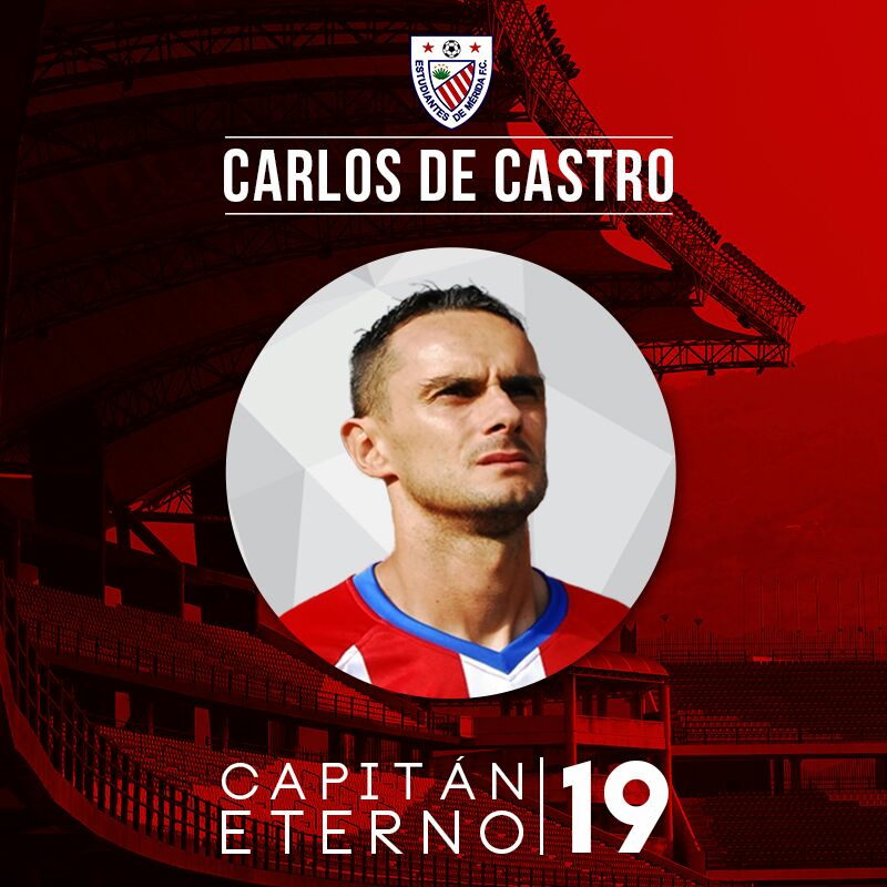 EstudiantesMEFC's tweet photo. #CapitanEterno Se cumple un año de la desaparición de Carlos De Castro https://t.co/23NUaqqLnQ https://t.co/0tzhPR4H2B