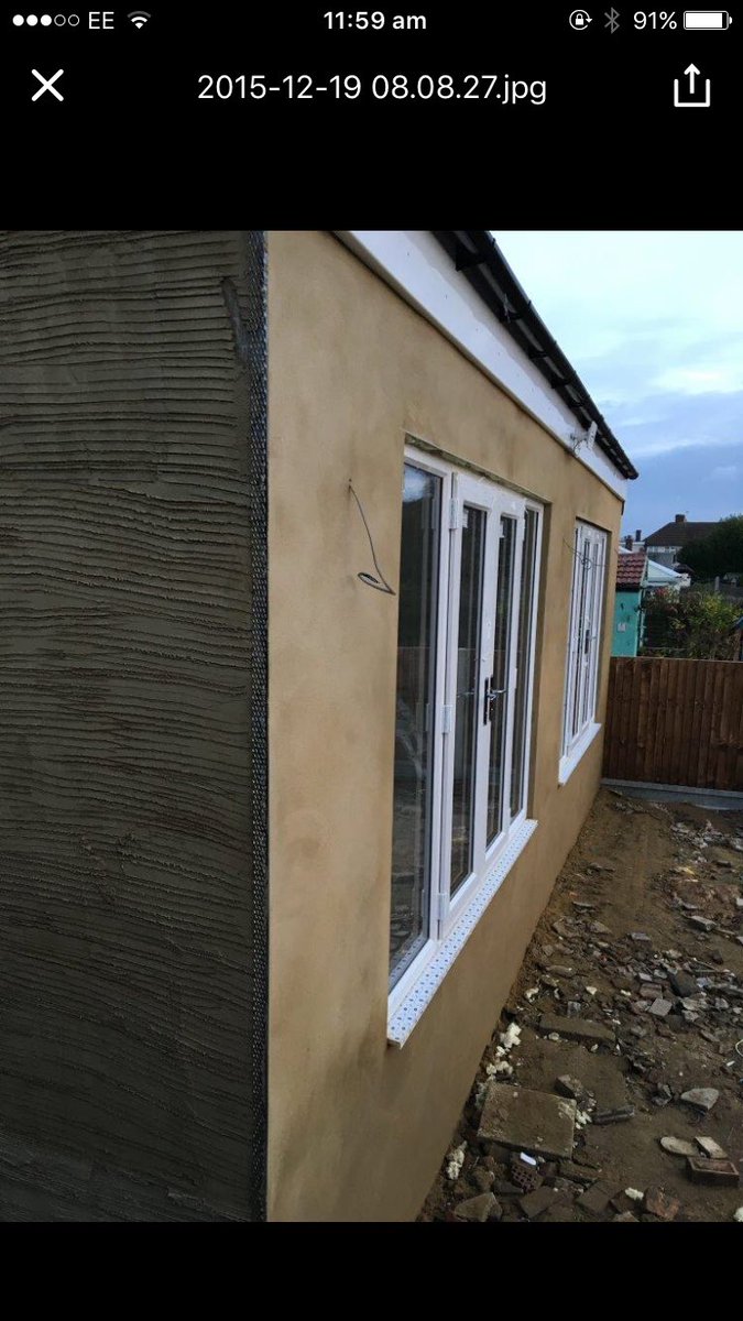 GreensP_'s tweet photo. Rendering taking place in new Eltham..  🌞🌞weathers getting better time to get that out work done #greensplastering https://t.co/XXHaAMHcnj