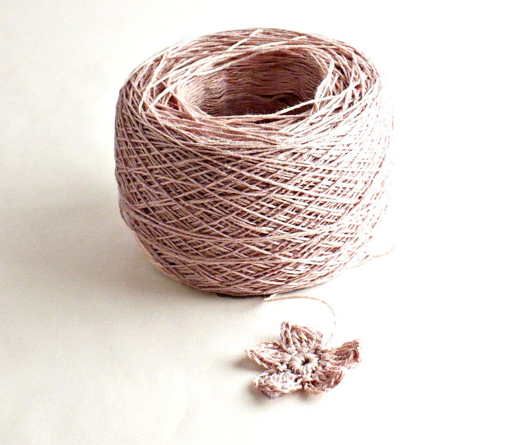 nothingbtstring's tweet image. Crochet Thread 3 Ply Linen Thread Dusty Rose Linen Yarn Natural Fiber Ta… etsy.com/listing/101037… #Etsy #LinenThread